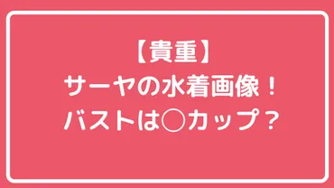 サーヤの水着画像が衝撃!胸のカップ数や太った理由は病気説の真相も!
