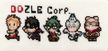 ドズル社のドット絵をクロスステッチで再現!