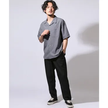 ラグスタイル LUXSTYLE 無地開襟半袖シャツ/オープンカラーシャツ メンズ シャツ 半袖 大きいサイズ オーバーサイズ 無地 セットアップ  （ホワイト） 