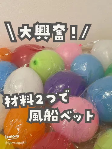 親子で楽しむ風船ベット！遊び方と材料の紹介