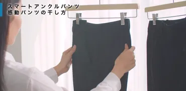 ユニクロ直伝の洗濯テクを大公開」正しいやり方でお手入れがもっと簡単に！プロに教わるシャツやパンツ の゛シワになりにくい干し方゛とは？（MonoMaxWEB）